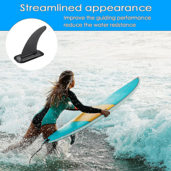 8 Tums Avtagbar Universal Surfbräda Sup-Fena Med Fenbas, Avtagbar Centerfena Stand Up Paddlebräda