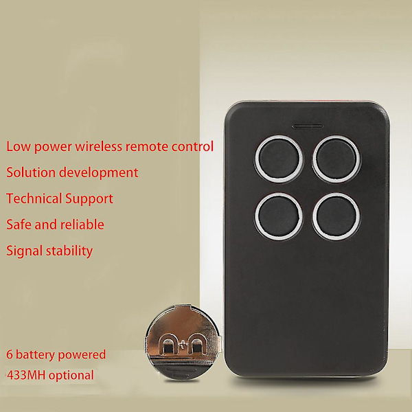 433,92 MHz Fjärrkontroll Duplicering Kloning Kopiering Sändare Garageport