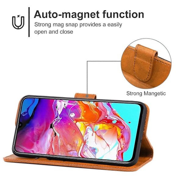 Læder telefoncover til Samsung Galaxy A70 / A70s