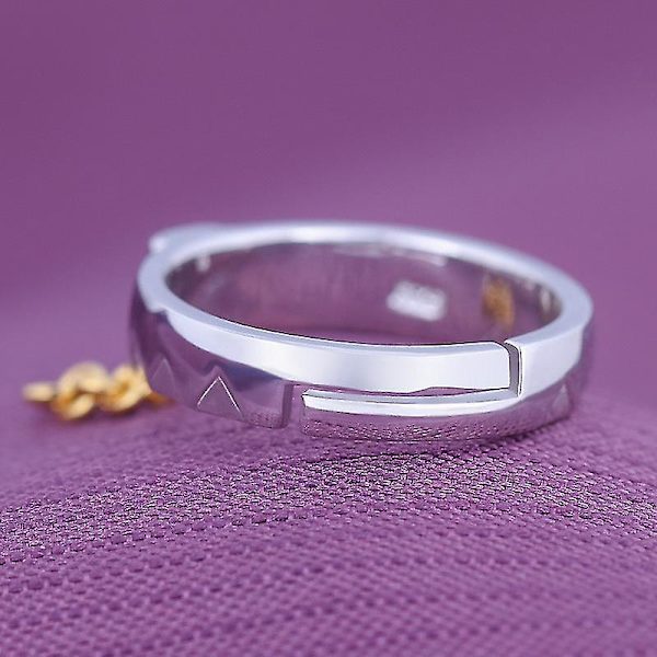Anime Jojo's Bizarre Adventure Ringar Kujo Jotaro Cosplay Smycken Prop Tillbehör Ring Metall Justerbar Unisex