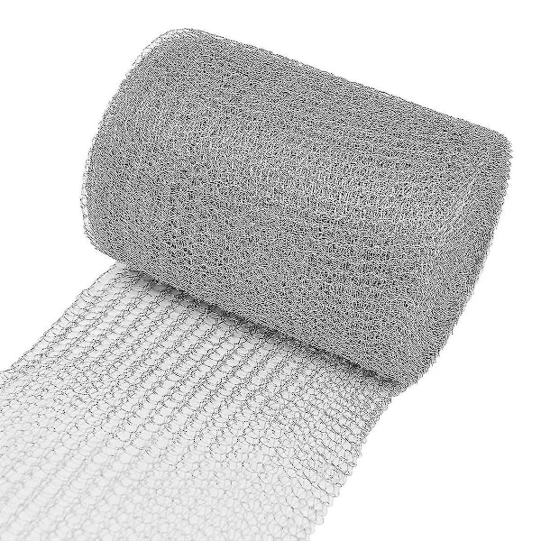 Trådnett i rustfritt stål 12,7 cm x 6 m, fint trådnett i rustfritt stål, tett nett for beskyttelse