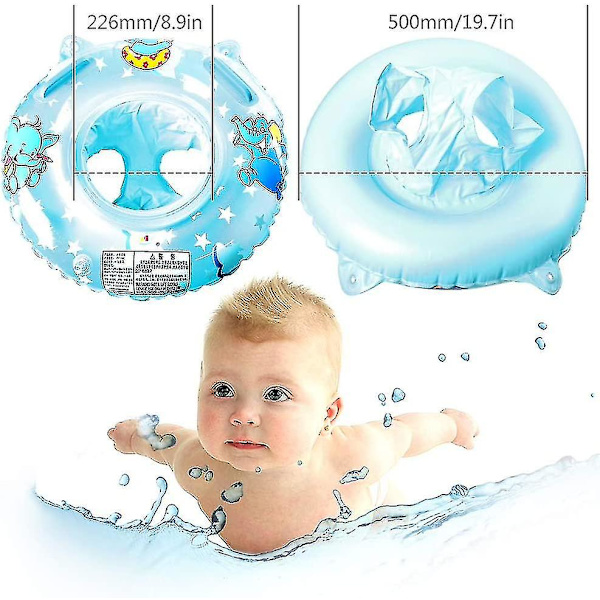 Svømmebøjle Baby Svømmeplads Børn Svømmebøjle Legetøj, Småbørn Fra 6 Måneder Til 3 År, Blå