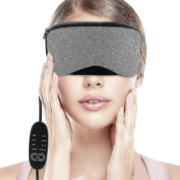 Heated eye mask, USB eye mask for dry eyes with temperature and timer control