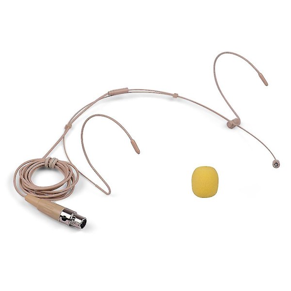 Lättvikts Huvudmonterad Headsetmikrofon Kondensatormikrofon 4-polig Mini XLR-kontakt För Trådlös Bodypack-sändare Ty