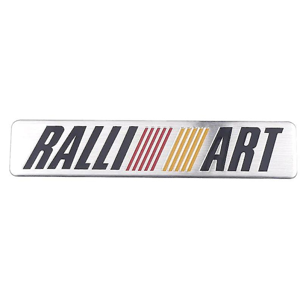 Bilstylning 3D Metal Badge Ralliart Logo Sticker til Eclipse Competition Mitsubishi Asx Lancer Pajero Outlander L200 Delica~6946