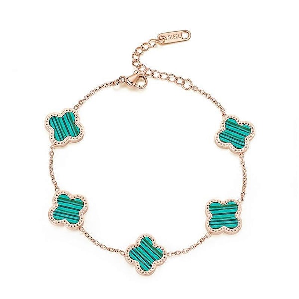 Firkløver Fem Blomster Armbånd Dame Clover Akryl Armbånd Armbånd