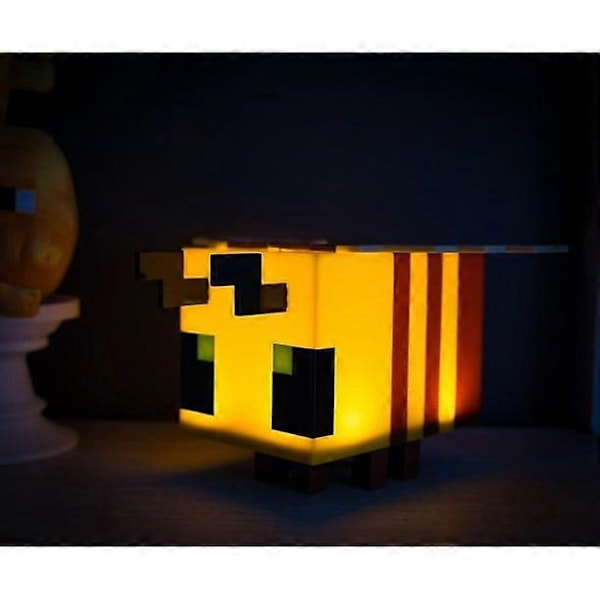 Minecraft Gul Bi Figurlampa | 12,7 cm hög