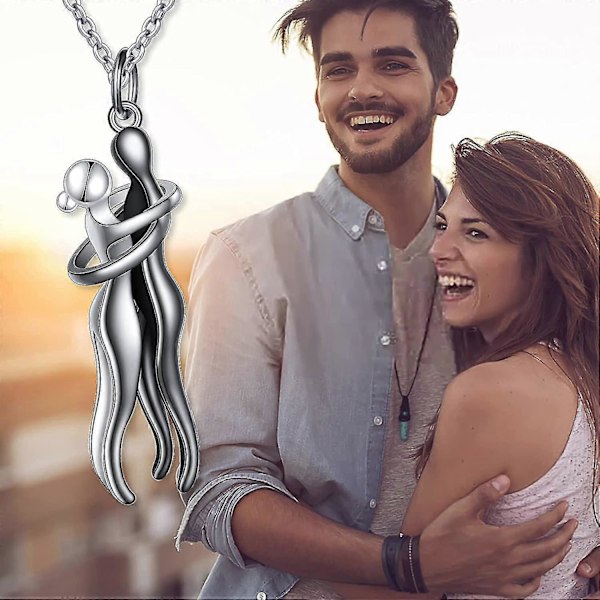 Halauspari-kaulakoru S925 Sterling hopeaa Halaava kaulakoru Rakastetulle korulle hänelle ja hänelle, rakastajalle Ystävänpäivälahja, 3