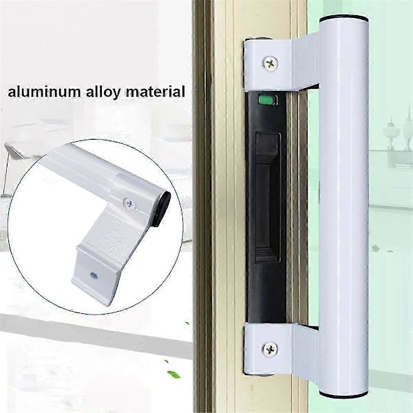 8 tommer Aluminium Skydedørsgreb Passer til 6-5/8 tommer Monteringshuller Skydedørsgreb