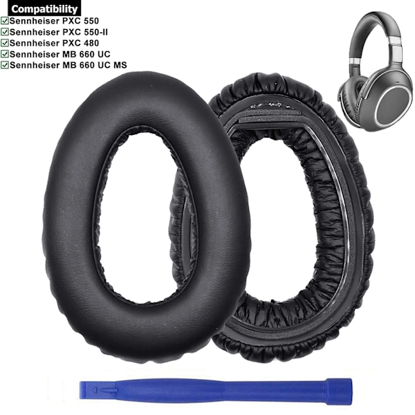 Øreputer for Sennheiser PXC 550 Hodetelefoner Øreputer for Sennheiser PXC550 Øreputer Hodetelefonputer Pute Øredeksel
