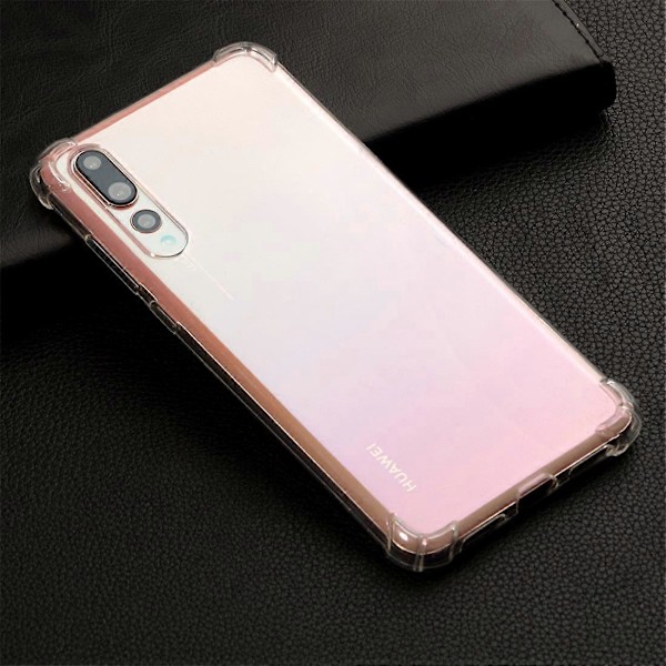 Stöttåligt TPU Skyddsfodral för Huawei P20 Pro / P20 Plus (Transparent)