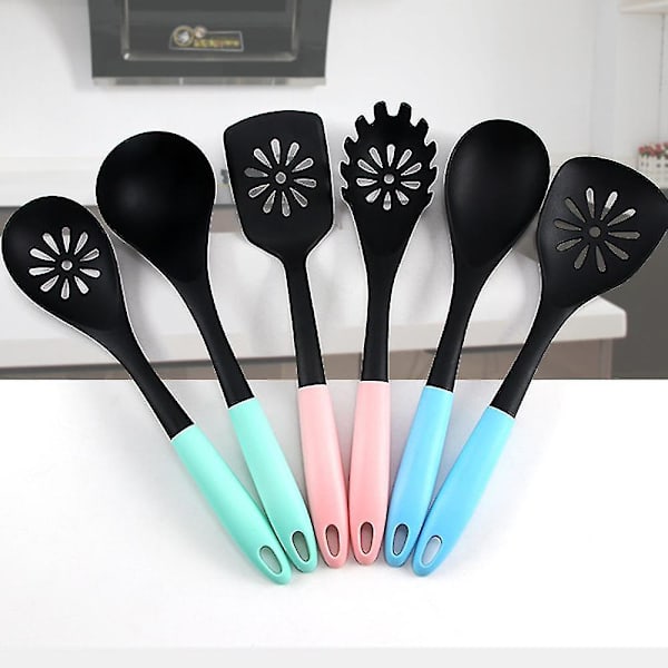 Nylon Køkkenredskaber Non-stick Stegespade Ske Tæt Mere Madlavning Køkken 2-delt Sæt