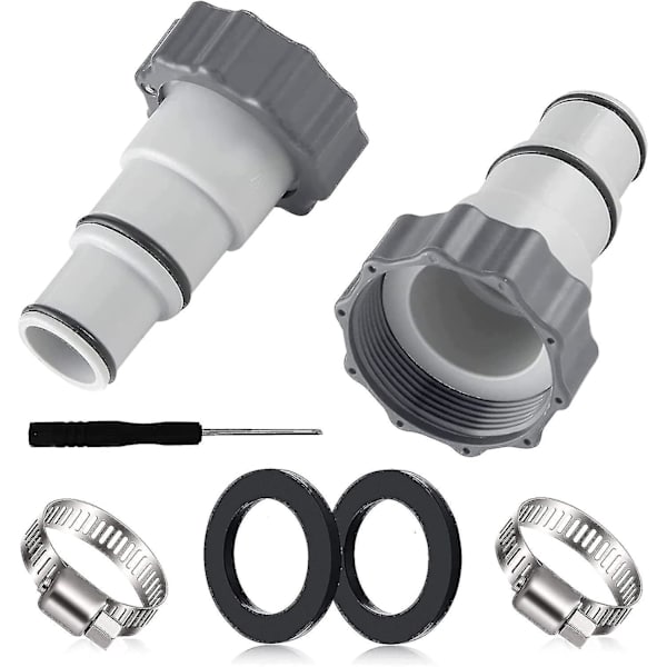 Vaihto-uimallasuodattimen letkuliitäntä Intex A -pumpulle, sopii 32 mm ja 38 mm letkulle