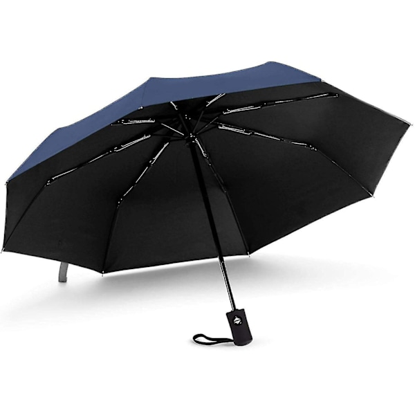 Parasol Foldbar Parasol Stormsikker Op til 140 Km/t, Vindtæt Storm Foldbar Parasol, Automatisk Åbning
