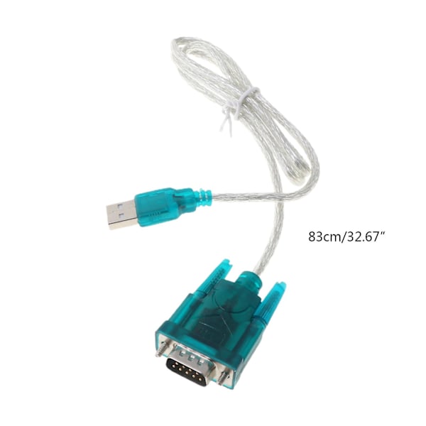 Svart USB til RS232 RS-232 (DB9) Seriell Kabel Standard Adapter Konverter for PC