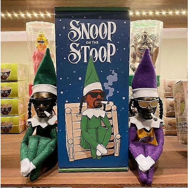 Snoop on a Stoop Joulukuusen Tonttu Nuken 216 Violetti 3216 30cm