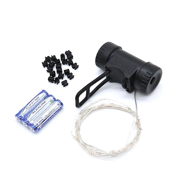 LED Sykkelhjul Lyssett med Batteri for 100% Lysstyrke og Allsidig Synlighet for Ultimate Sikkerhet (Grønn)