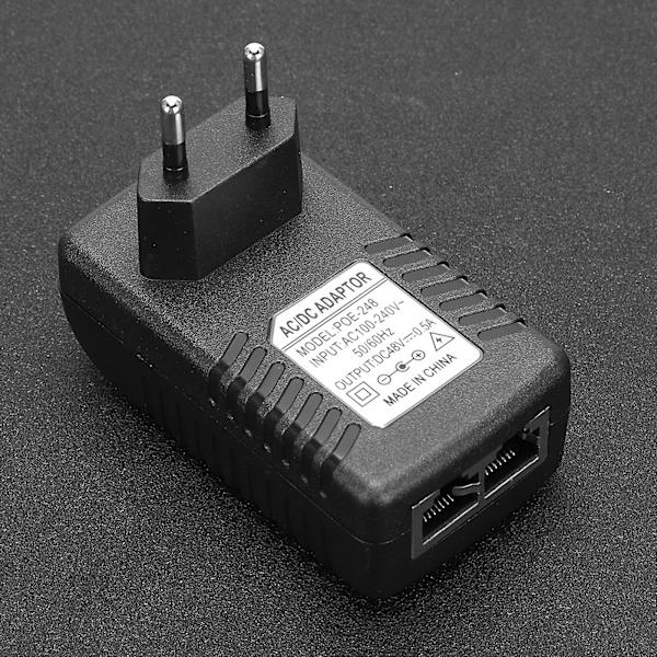 SSRGV DC 48V 0.5A Strømforsyningsinjektor 24W POE Adapter Stik 100-240VEU