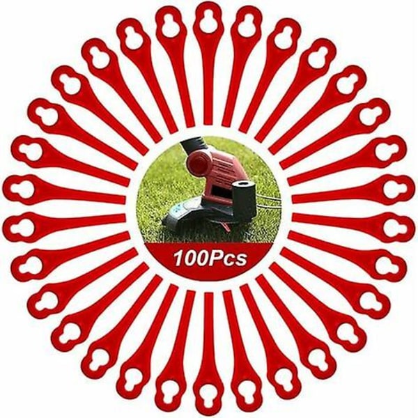 100 kpl Varalaitava Terä Florabest Reuna- ja Nurmikonleikkurille Lidl FRTA 20 A1, FAT 18B2, FAT 18B3