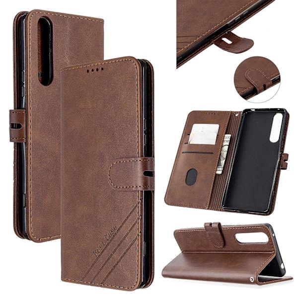 Til Sony Xperia 1 V 2023 Wallet Case, 3 Kreditkort Slots ID Kort Holder, PU Læder Flip Case