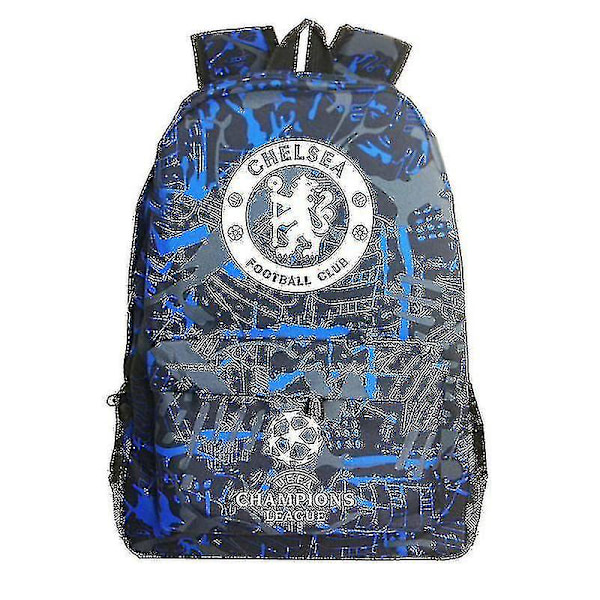 Graffiti Chelsea Uefa Mestarien Liigan Olkalaukku Fanien Reppu Oppilaiden Koululaukku Säilytyskassi S-r