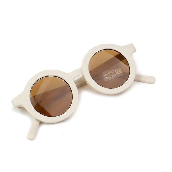 Sommer Polariserende UV-Beskyttelse Børnesolbriller Retro Runde Børnesolbriller Polariserende Solbriller UV 400 Beskyttelse Børnesolbriller