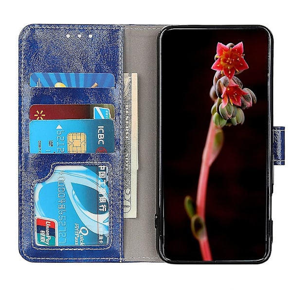 Galaxy A41 Retro Crazy Horse -nahkainen lompakko-kotelo