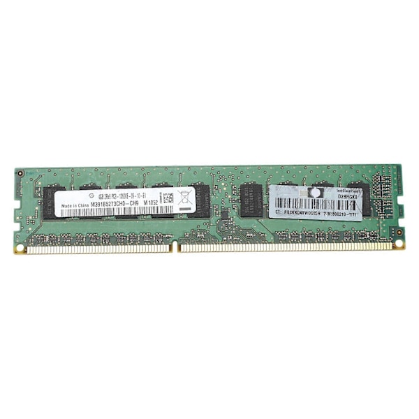 4X 4GB 2RX8 PC3 10600E 1.5V DDR3 1333MHz ECC Hukommelse RAM Ubuffret kompatibel til Server Workstation(4G)