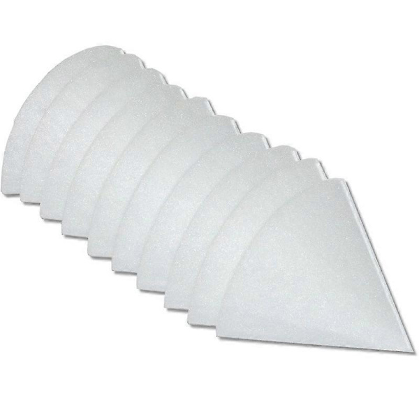 10 stk. Keglefilter til badeværelsesventilation G4 Filter, Udstødningsfilter til ventilationssystem Zehnder, Helios, Maico, Pluggit - Udstødningsluftfilter Se