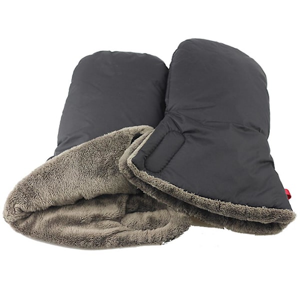 Mjuka damhandskar utan fingrar, handmuff för barnvagn, mjuka och varma handskar för handtag