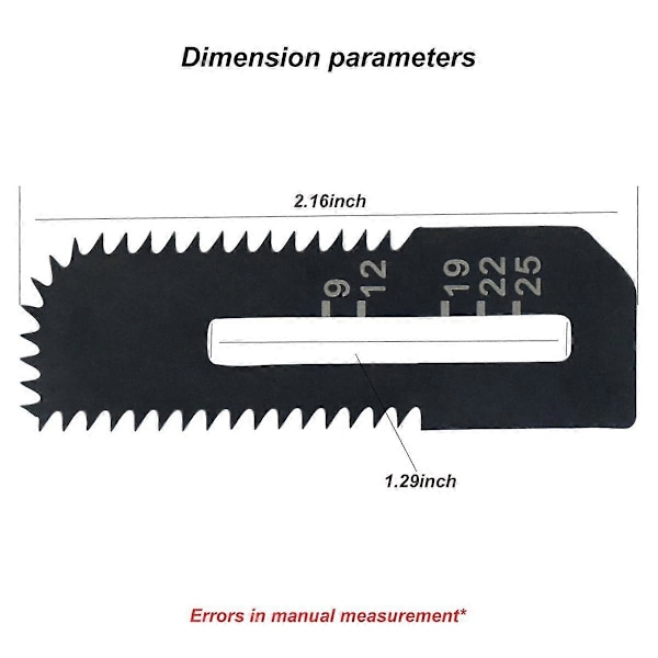 5 Pak Gipsvæg Udskærings Savblade til Kordløs Udskærings Sav, Skærer Gipsvæg Op til 1-3/16 Tommer Tyk (Dybdemærker)