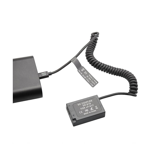 -E18 LP-E17 -E18 Dummy Koppling Batteri Kamera Adapter för 850D 800D 760D 750D 77D T6I T6S T7I X9I R