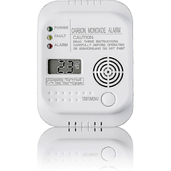 Koldioxiddetektor, Batteridriven, Gasdetektor Med Display Och Temperaturmätare-STX