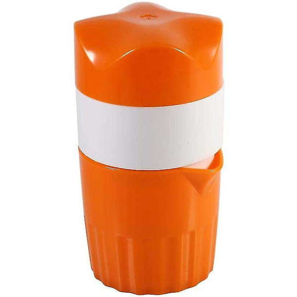 Citruspress, Handpress, Bärbar, För Apelsiner (färg: Orange Och Vit)