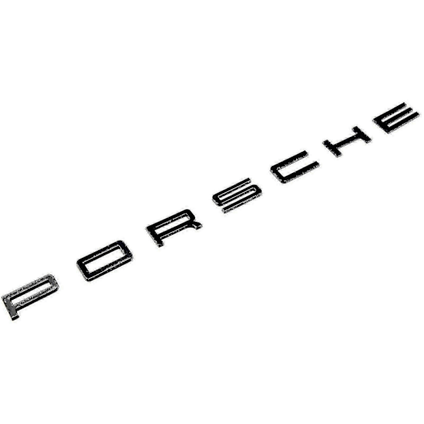 Glans Sort Porsche Bogstav Bagklap Badge Emblem Til 911 Carrera Cayenne Turbo Gt3