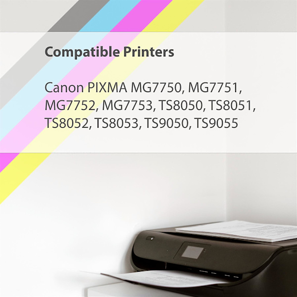 4 set med 6 bläckpatroner för att ersätta Canon PGI-570 & CLI-571 Kompatibla/icke-OEM från Go Inks (24 bläckpatroner)