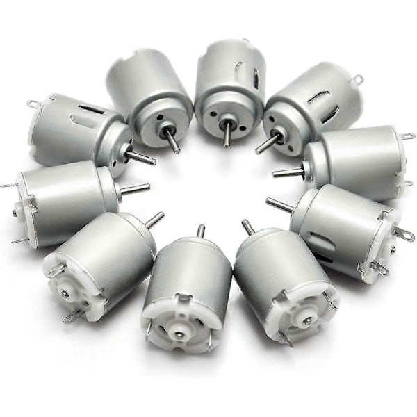 10 st DC-motor 140 Mini Elektrisk Motor DC 3-5v 6300 Varv/min För Diy f54