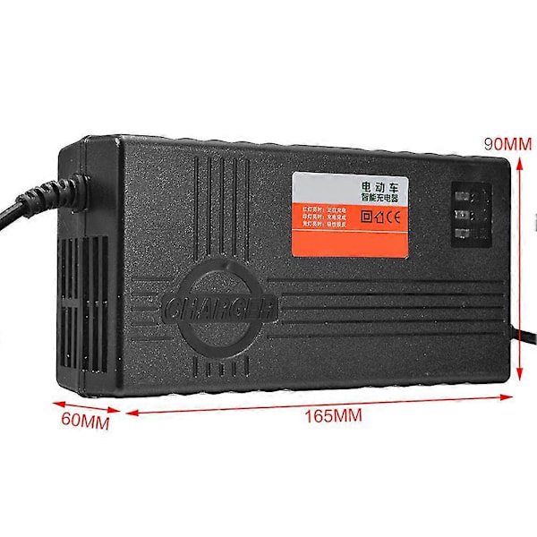 60V 20AH Motorcykelbatteriladdare 6 LED-display för Scooter Hjul Blybatteri Elcykel Tillbehör