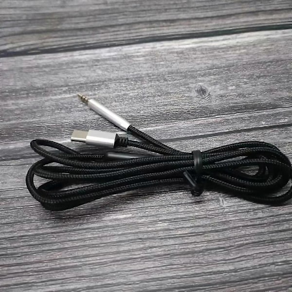 Kvalitets USB C-kabel for QC35 QC45 Headset Ledning Fjernkontroll Volumkontroll Mikrofon