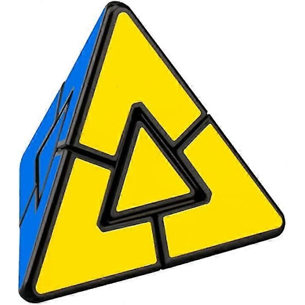 Wabjtam Duet Pyramid Speed Cube Pyraminx Magic Cube Triangle Twisty Cube Puzzle Toys