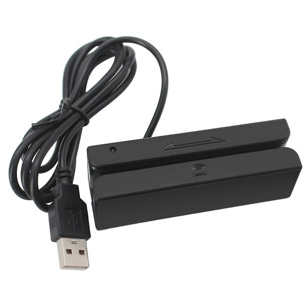 Msr90 Usb Magnetremsläsare Kortläsare Stripe 3 Spår Mini Swiper För Usb Pc