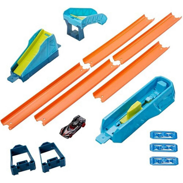 Mattel - Hot Wheels Track Builder Unlimited Long Jump Pack  [SAMLAROBJekt] Leksaksbil USA-import