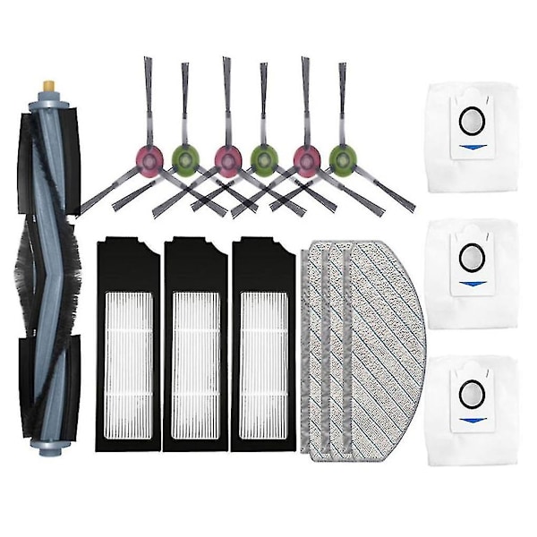 Ersättning för X1 Plus Robotdammsugare Reservdelar Huvudsida Borste Hepa Filter Mopptrasa Damm B