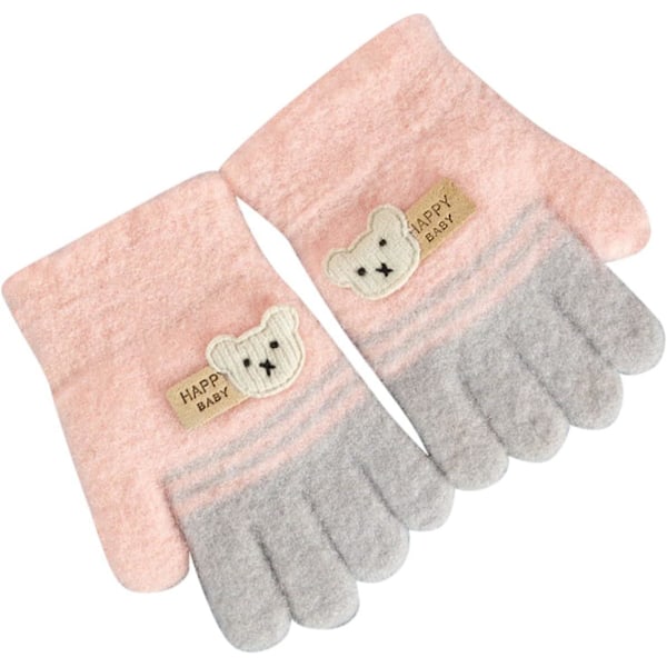 Imitation Finger Bear Mittens - Piirrettyjä käsineitä, lämpimiä, täysimittaisia, taaperoille, lapsille, tytöille, pojille ja naisille