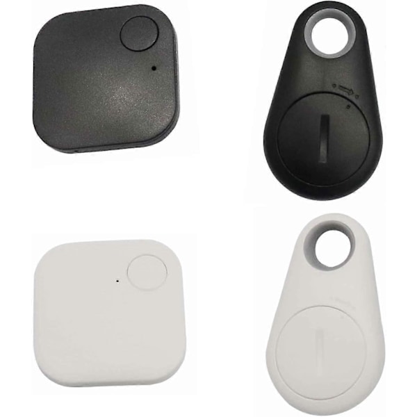 4 stk. GPS Tracker Smart Locator med Bluetooth til børn, hunde, ældre, biler, tegnebøger, kæledyr, katte, motorcykler, bagage, smartphones og selfies Terne