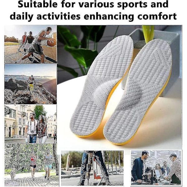 Supinations-Indlæg til Overpronation & Høj Buestøtte, Ortopædiske Indlæg til Fodjustering, Knæ-Knæ Smerter, Bueben, O/x Type Ben LMI