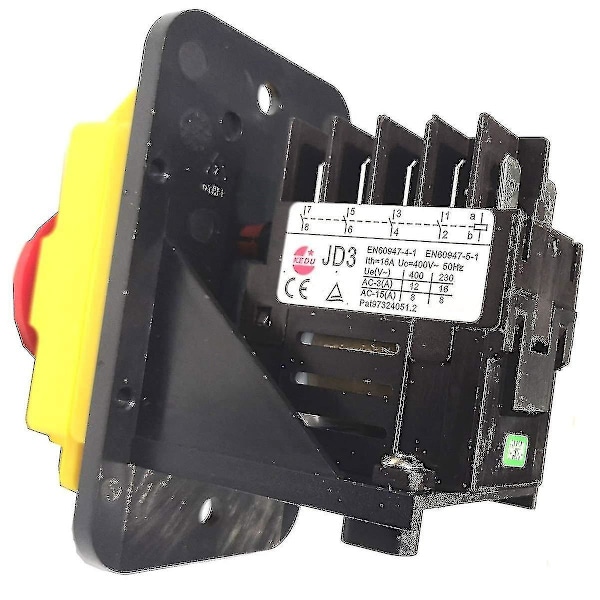Vanntett industriell solenoid trykknappbryter Jd3 Kjd11 Kedu 10 Pin 8 Pin 24V 250V 400V Relébryter