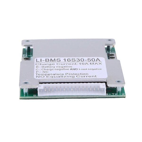 16S 60V 50A Lithium Batteri Oplader Beskyttelseskort BMS Strømbatteri Beskyttelseskort