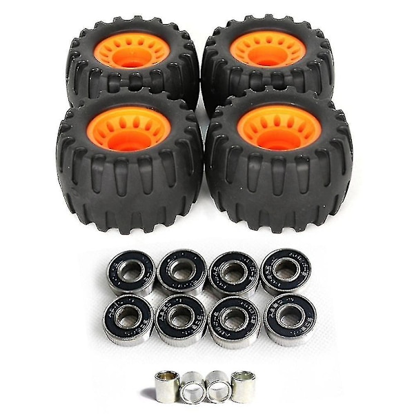 All Terrain Off Road Skateboard Longboard Wheels Road Damping Wheel Dance Board Round (set Of 4 Con