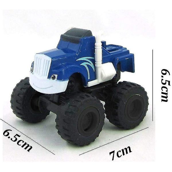 6 stk. Blaze And The Monster Machines Legetøj, Køretøjer Racerbiler Lastbiler Børnelegetøj